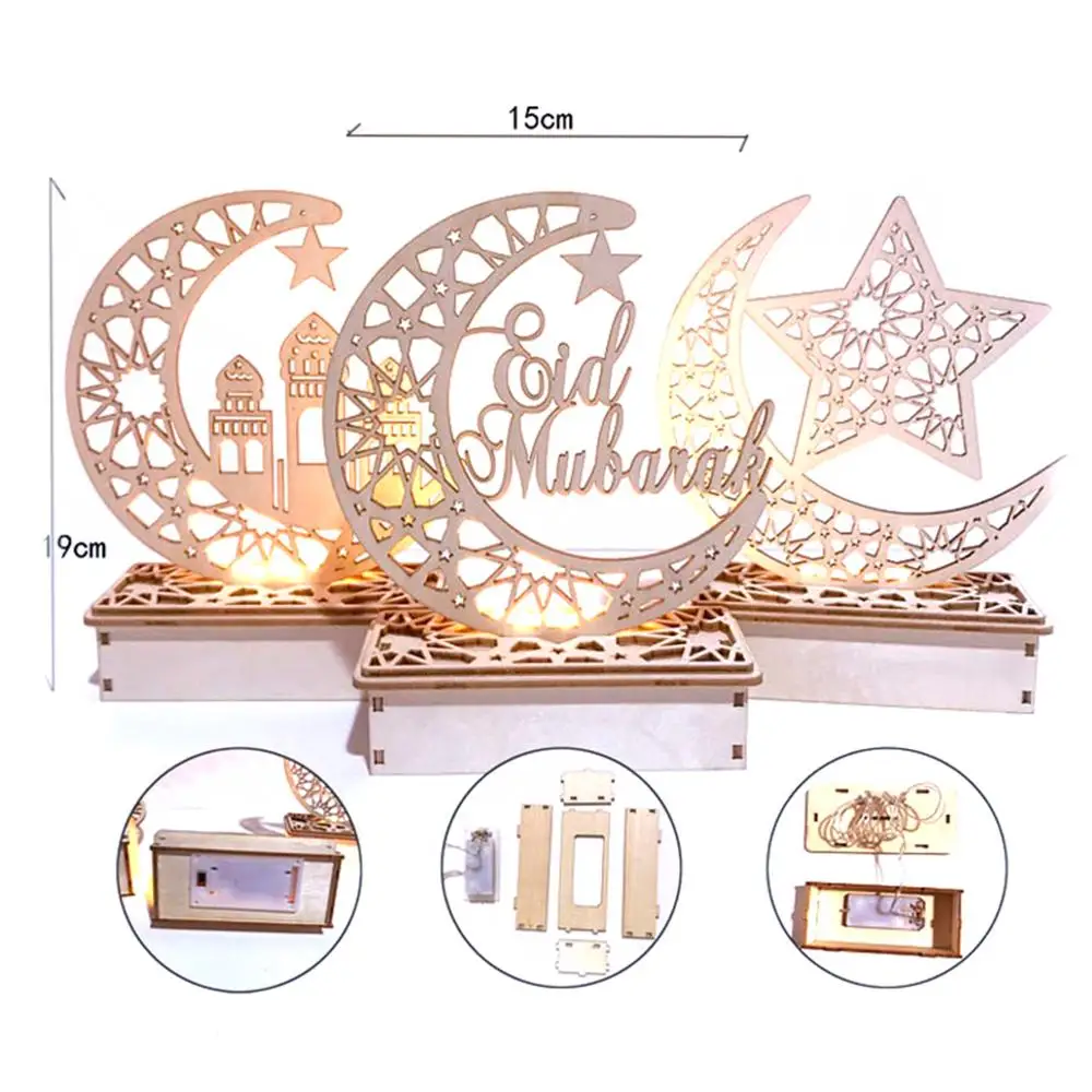 

Stars Moon Wooden Crafts Eid Mubarak Decor Ramadan Decor For Home Eid Islamic Muslim Party Supplies Ramadan Kareem Eid Al Adha