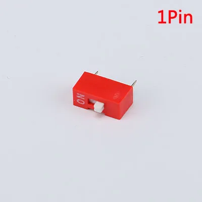 1Pin Red 5 шт. модуль переключателя типа оснастки 1 2 3 4 5 6 7 8 бит 2,54 мм положение способ погружения переключатель переключателя синий Щелчковый выключатель переключатель циферблата выключатель - Цвет: 1Pin Red