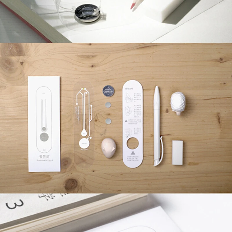 Mini Bookmark With Lamp Led Light For Reading Book Creative Portable Small Night | Канцтовары для офиса и дома
