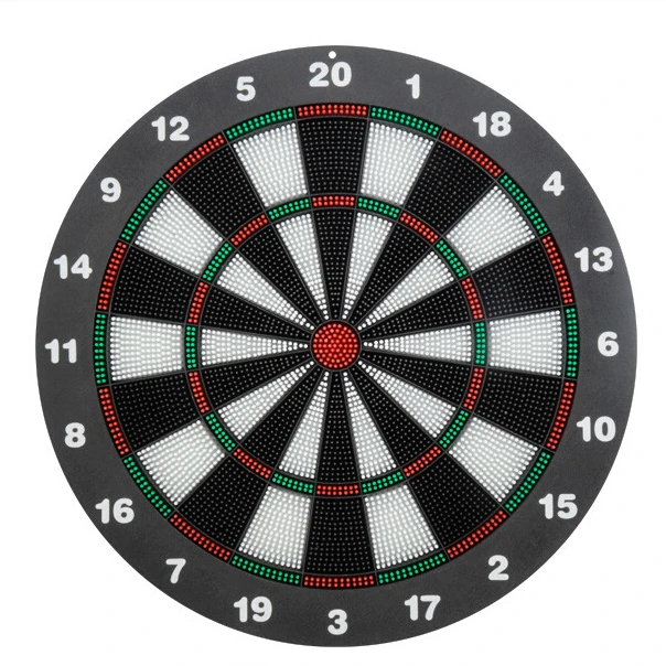 

Dart Board 16.4 Inch with 6 Rubber Safety Tip Darts Dartboard Game Set Office Relaxing Sport Family Leisure Time