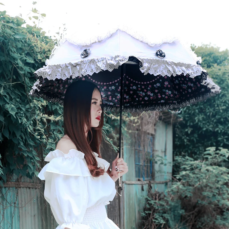 Зонт от солнца с защитой УФ лучей дождя женский зонтик ультрафиолета женские