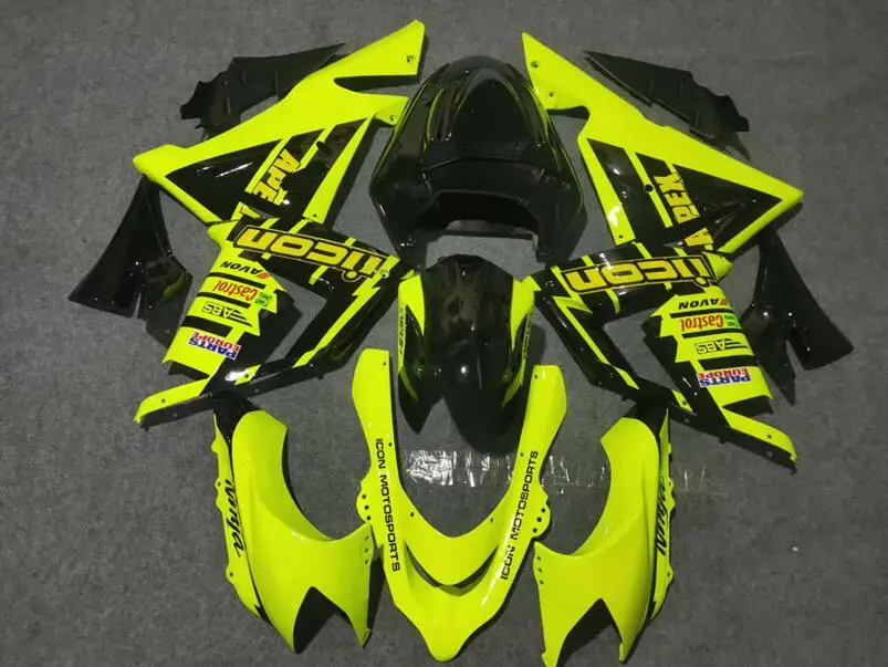 

New ABS Motorcycle Whole Fairings kit Fit for Kawasaki Ninja ZX-10R ZX10R 10R 2004 2005 04 05 Bodywork set