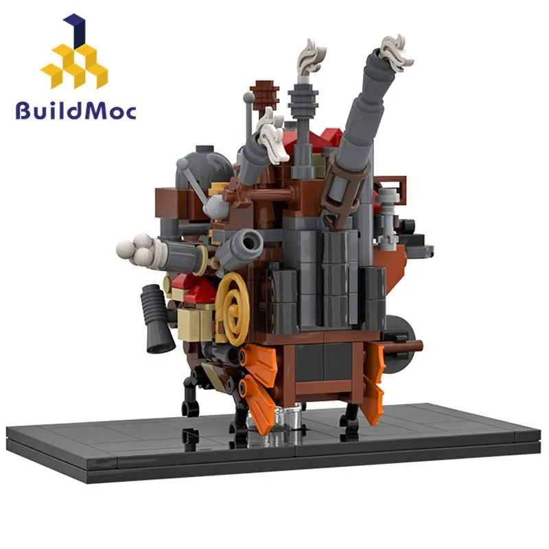 

Buildmoc City House, фигурки из японского аниме, хоющий движущийся замок, творческий эксперт, архитектура, Модульные строительные блоки, детские игрушки