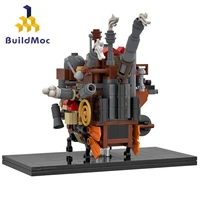 buildmoc city house movie japan anime figures howl moving castle%c2%a0creative%c2%a0expert architecture modular building blocks kids toys