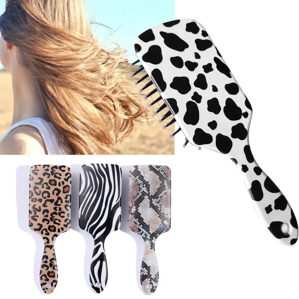 

Hair Brush Scalp Massage Comb Hairbrush Leopard Print Women Hair Comb Wet Curly Hair Brush Salon Hairdressing Styling Tools