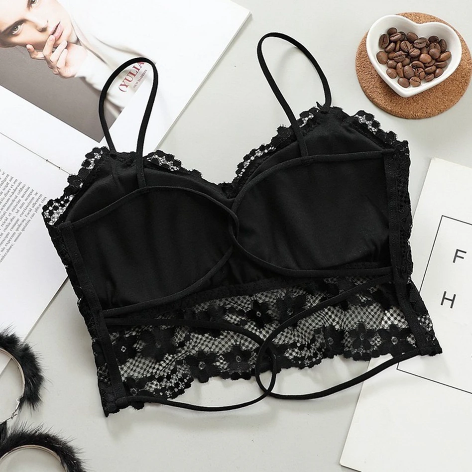 

2021 New Women's Vest Tops Intimates Lace Strap Wrapped Chest Shirt Top New Underwear Tube Tops Womens Lingerie Female Brassiere