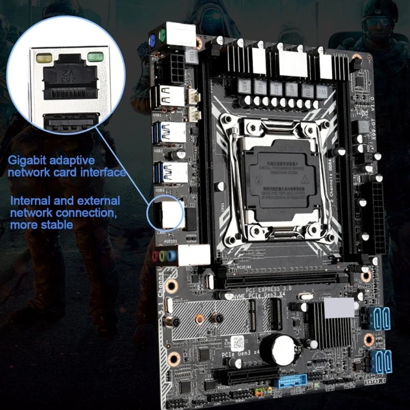 Комплект материнской платы x99 Gt с Xeon E5 2620V3 LGA2011-3 поддержка WIFI DDR4 ECC REG | Компьютеры и