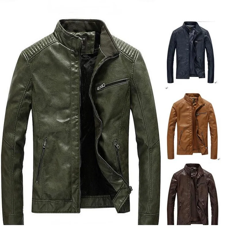 Мужские Босоножки из искусственной PU кожи мужские кожаные куртки с воротником