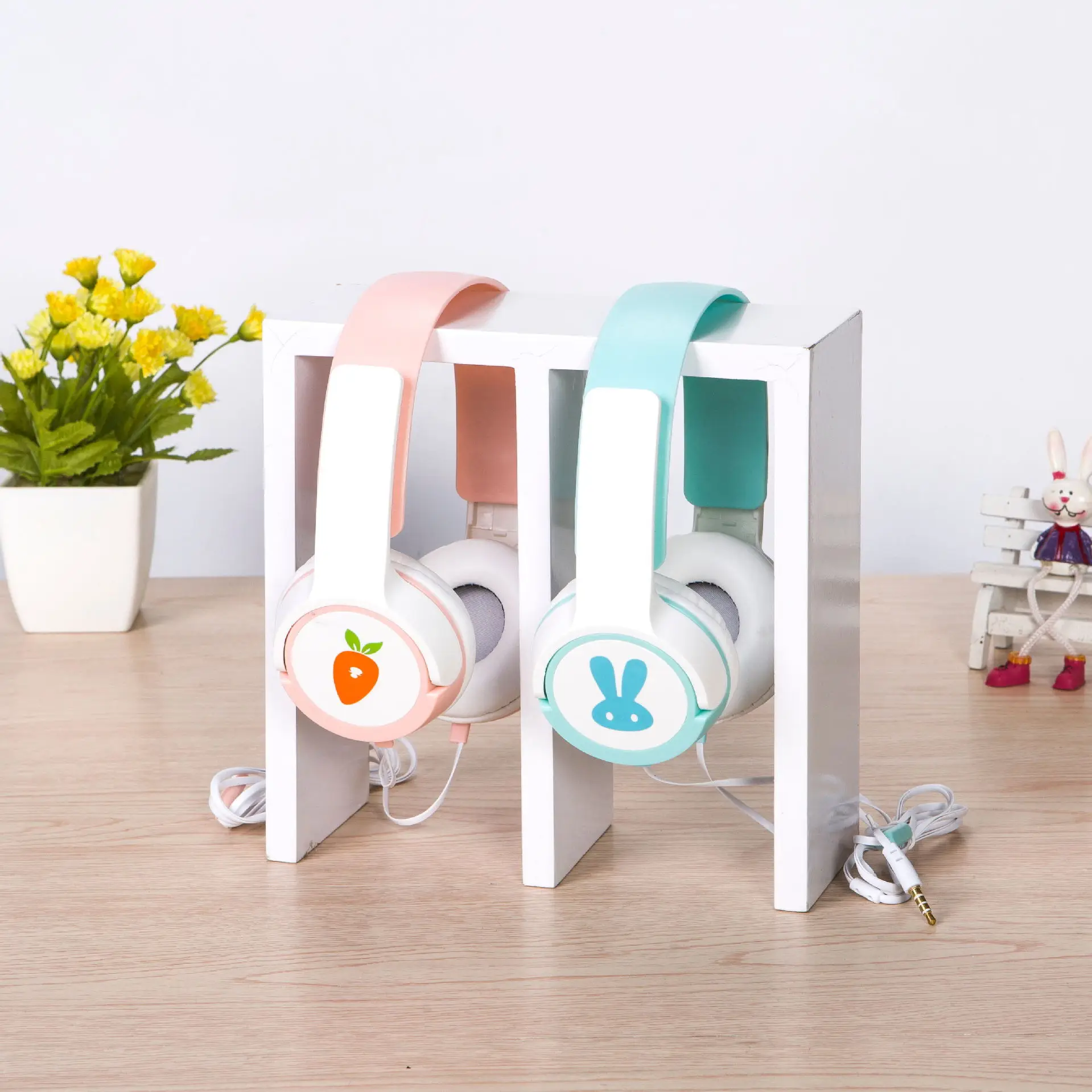 Новый Ай 14 на головке с изображениями героев мультфильмов (кролик) гарнитура