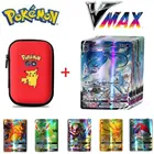 Испанскиеанглийскиефранцузские игровые карты GX VMAX Pokemon Pikachu, держатель для карт емкостью 60, Жесткий Чехол для альбома, бокс для хранения книг