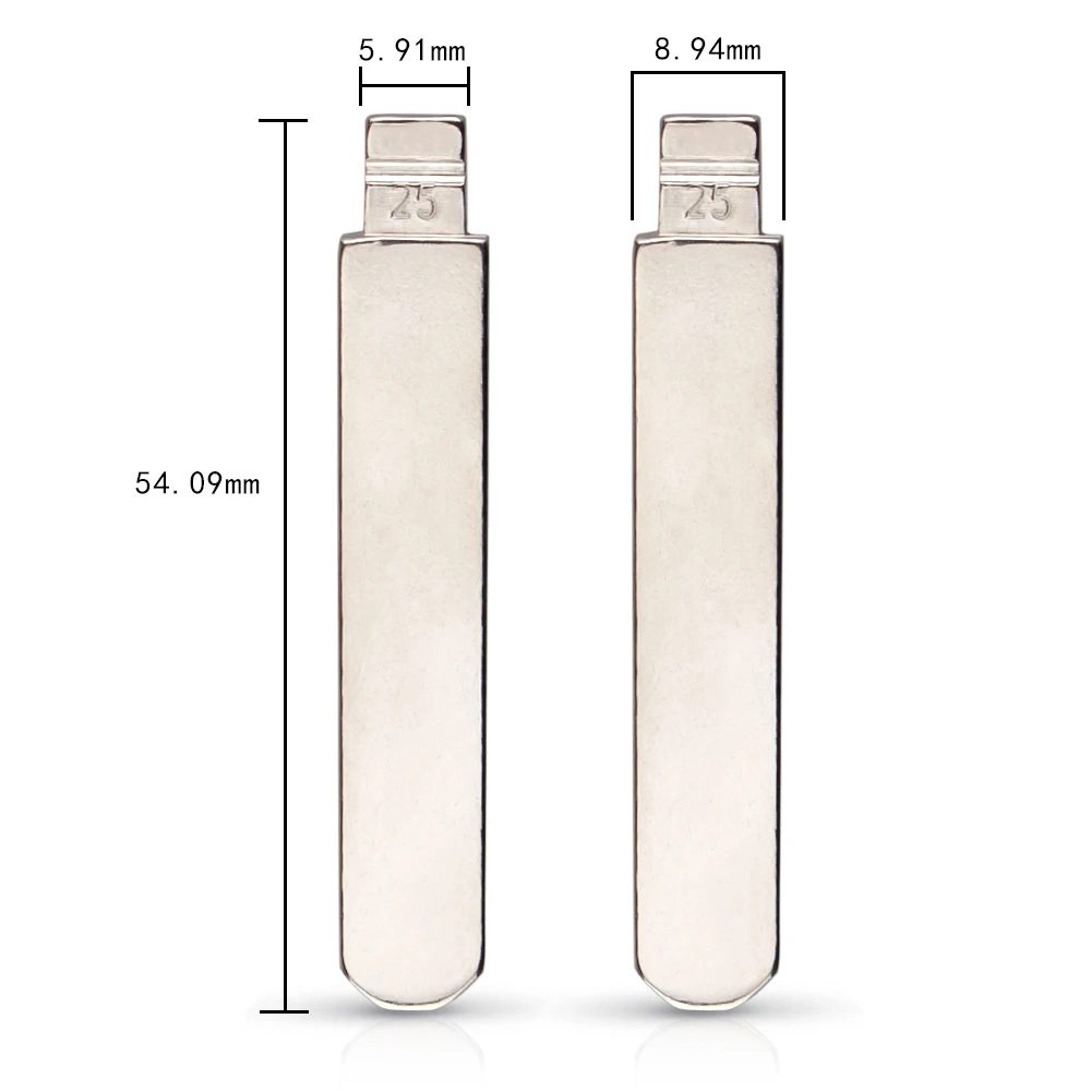 KEYYOU 10 шт. #25 металлический пульт дистанционного управления складной ключ Uncut HON66