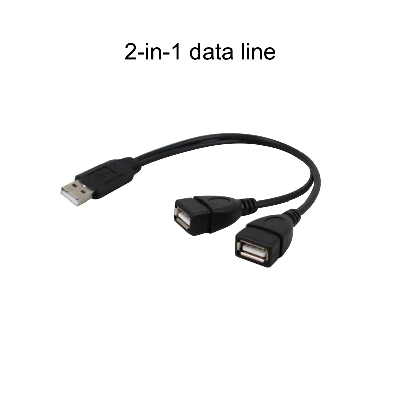 Кабель концентратор USB 2 0 штекер двойной разъем в 1 прочная Зарядка для