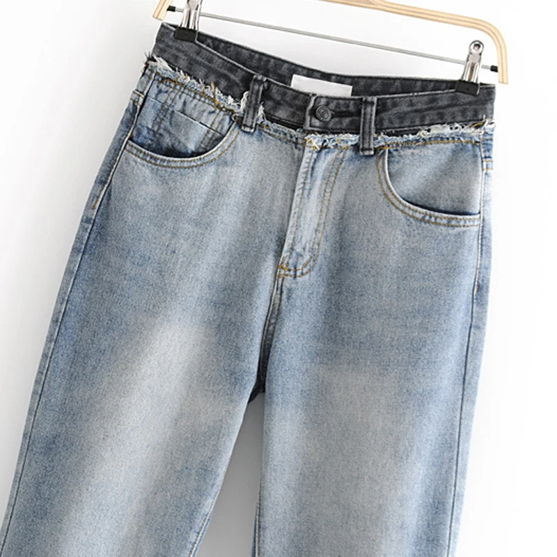 GOPLUS новинка весны 2020 Модные шаровары с высокой талией синие джинсы в стиле