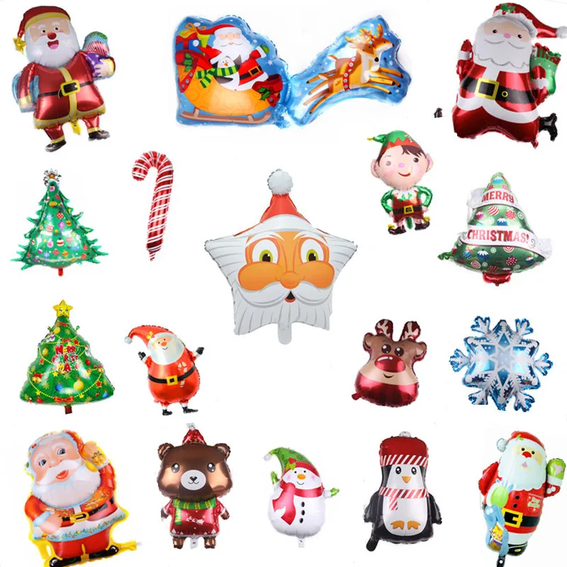 

Christmas Balloon New Christmas Tree Aluminum Film Balloon Santa Claus Snowman Decoration Balloon Christmas Accessories