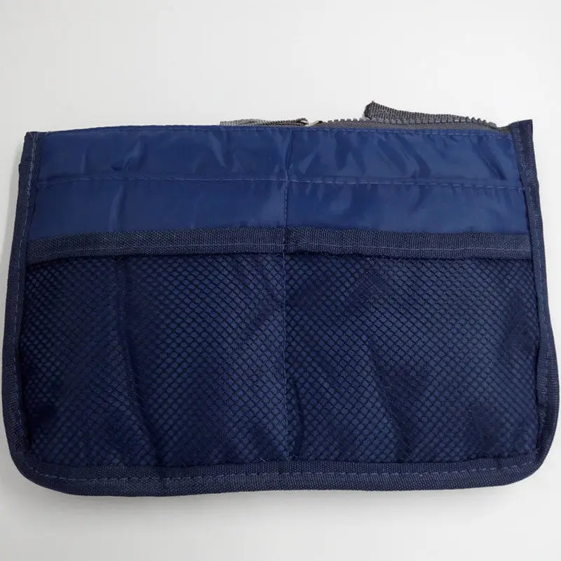 

Portable Travel Insert Organizer Handbag Multiple Pockets Nylon Purse Large liner Women Lady Fashionable Makeup Organiser Bag