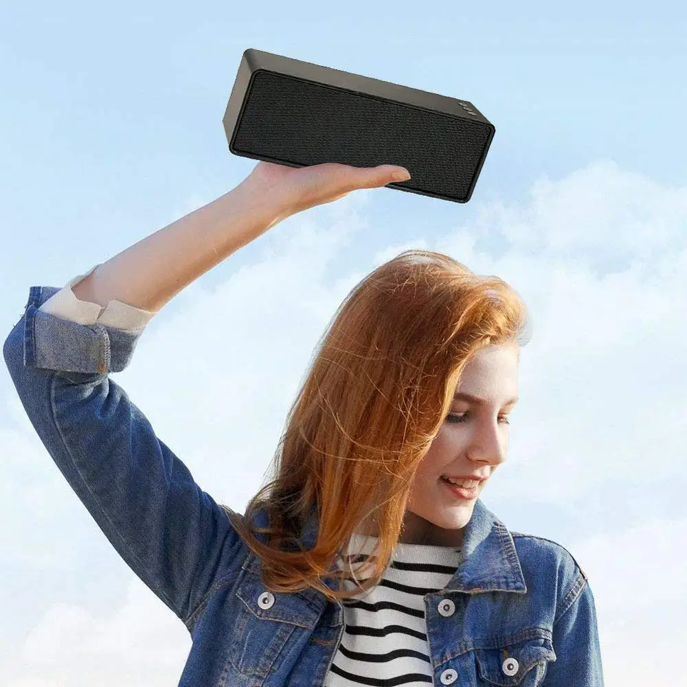 Беспроводная Bluetooth V5.0 колонка чистый стерео звук Насыщенные басы саундбар FM