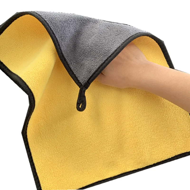 

1pc Car Care Polishing Wash Towels Plush Microfiber Washing Drying Towel Strong Thick Fiber Car Cleaning Cloth Washing tool