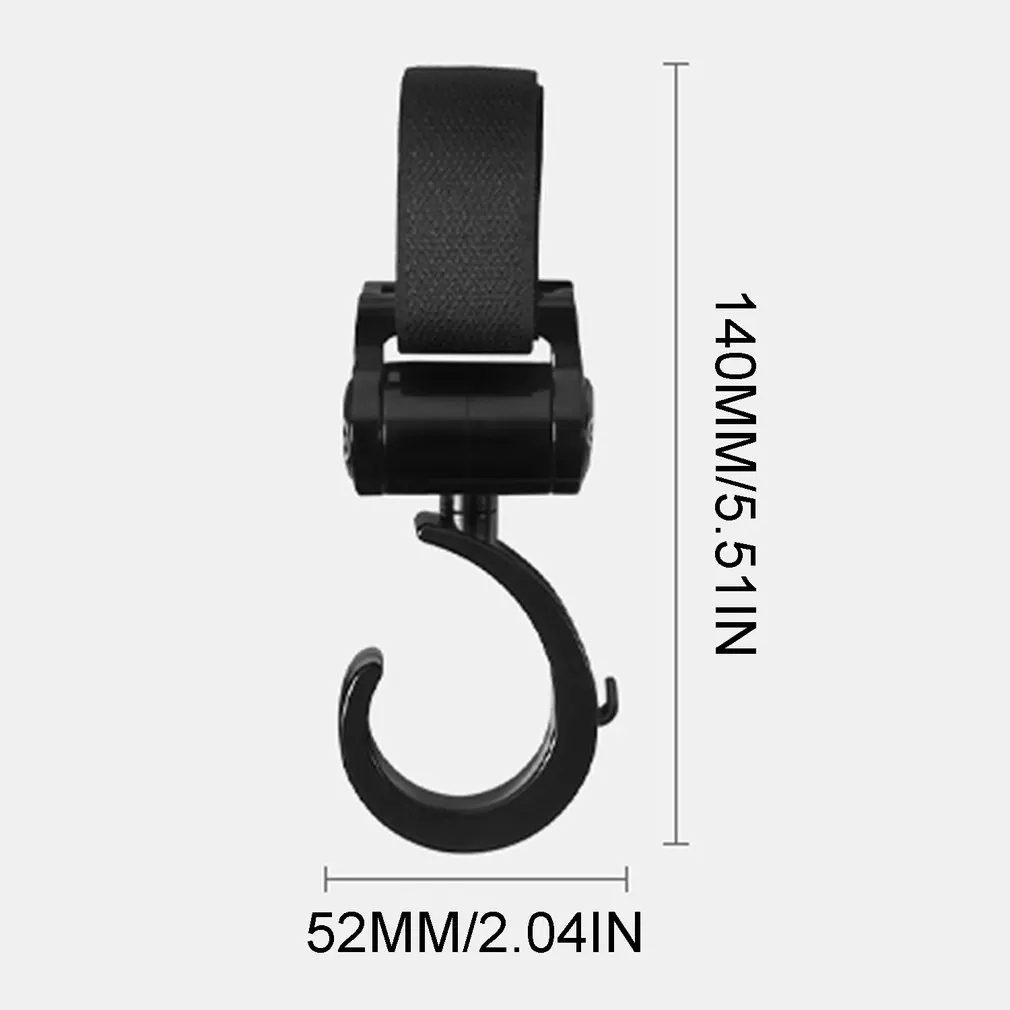 

2pcs/set Durable Multifunctional Hook Kids Carriage Bag Hooks Rotate 360 degrees Kids Car Seat Accessories Organizer