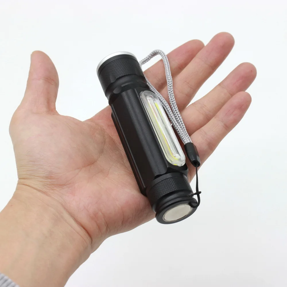 Светодиодный магнитный USB фонарик с зарядным устройством CREE T6 COB