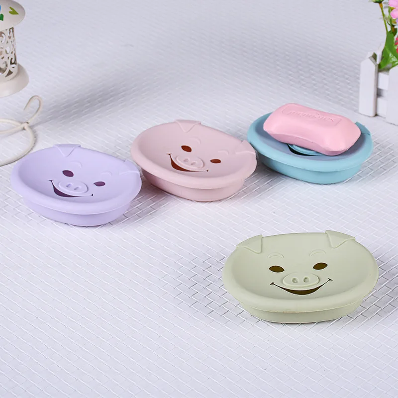2022 пластиковая тарелка деревянный держатель для мыла модный мультяшный в ванную