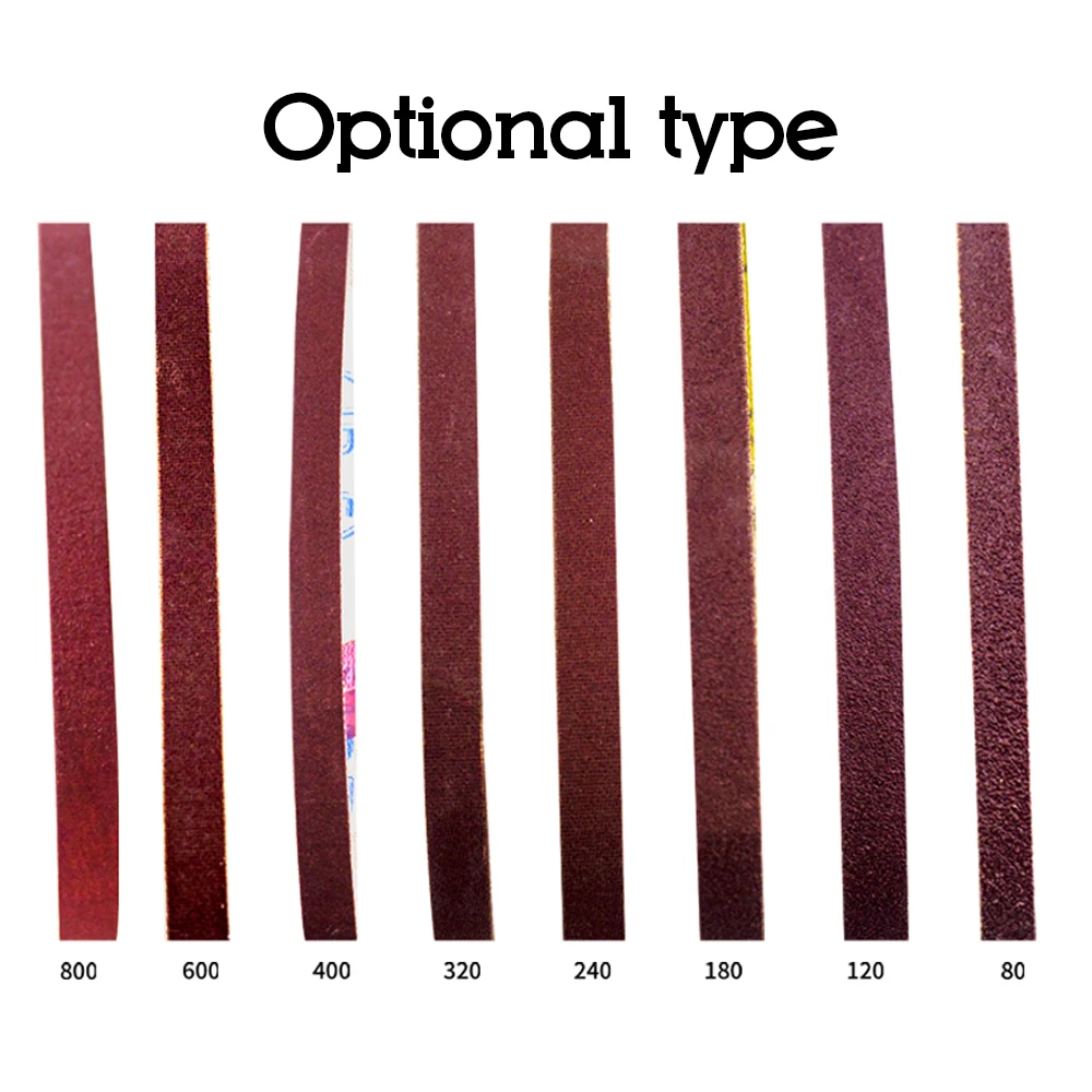 10 шт. шлифовальный ремень грит 80 800 полировка Замена зернистости бумаги 330x10 мм