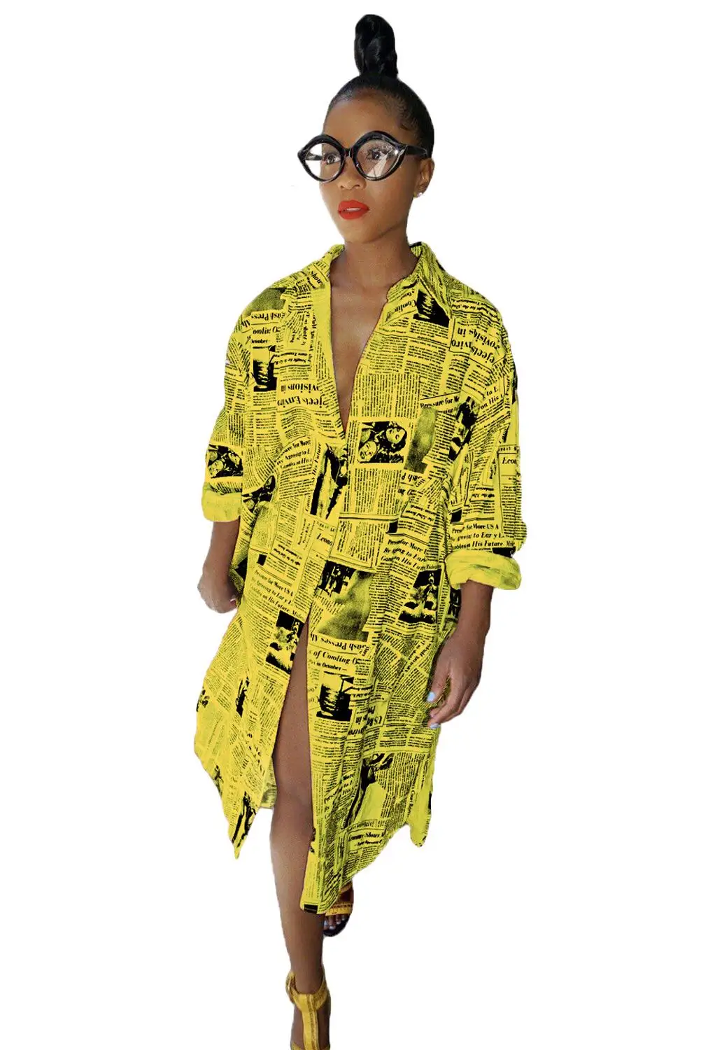 Женское платье с длинным рукавом отложным воротником Осеннее сексуальное