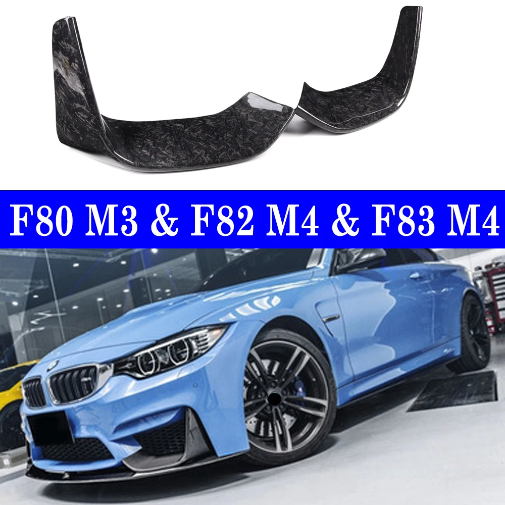 Кованая губа для переднего бампера из углеродного волокна BMW F80 M3 F82 F83 M4 14 ~