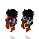 Новые креативные Броши для женщин, красивая африканская леди, милая акриловая фигурка, брошь, модное платье, ювелирные изделия, подарки Вечерние