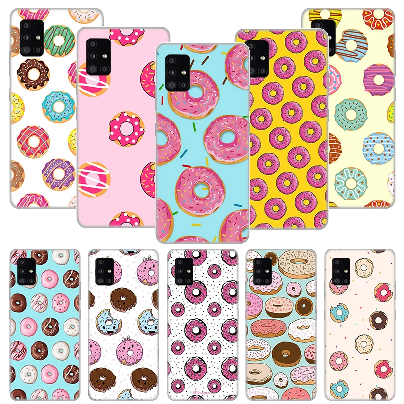 

Donut Seamless Pattern Phone Case Funda For Samsung Galaxy A51 A71 A02S A50 A70 A30 A40 A20 A10S A20E A01 A91 A81 Cover Coque