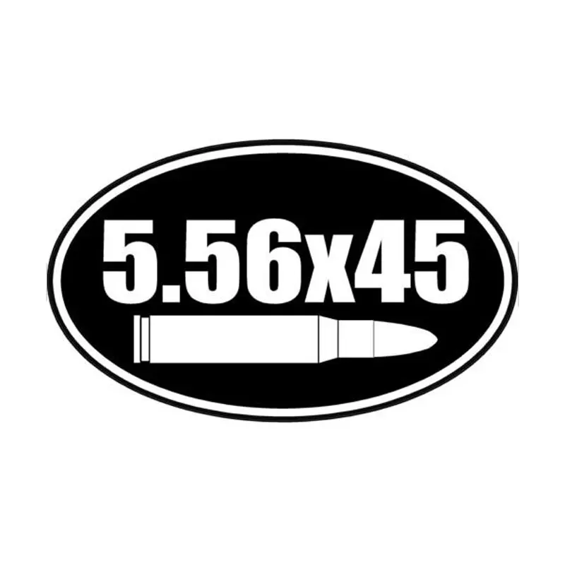 

LLY-0901 Personalized Fashion Car Stickers 5.56 X 45 Bullet Gun Modeling Decal PVC Cars Motorcycle Waterproof Creativity Sticker