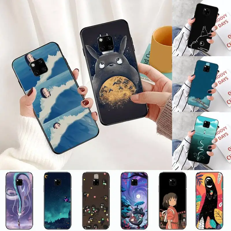 

Cartoon Studio Ghibli Totoro Phone Case For Huawei honor Mate P 10 20 30 40 i 9 8 pro x Lite smart 2019 nova 5t