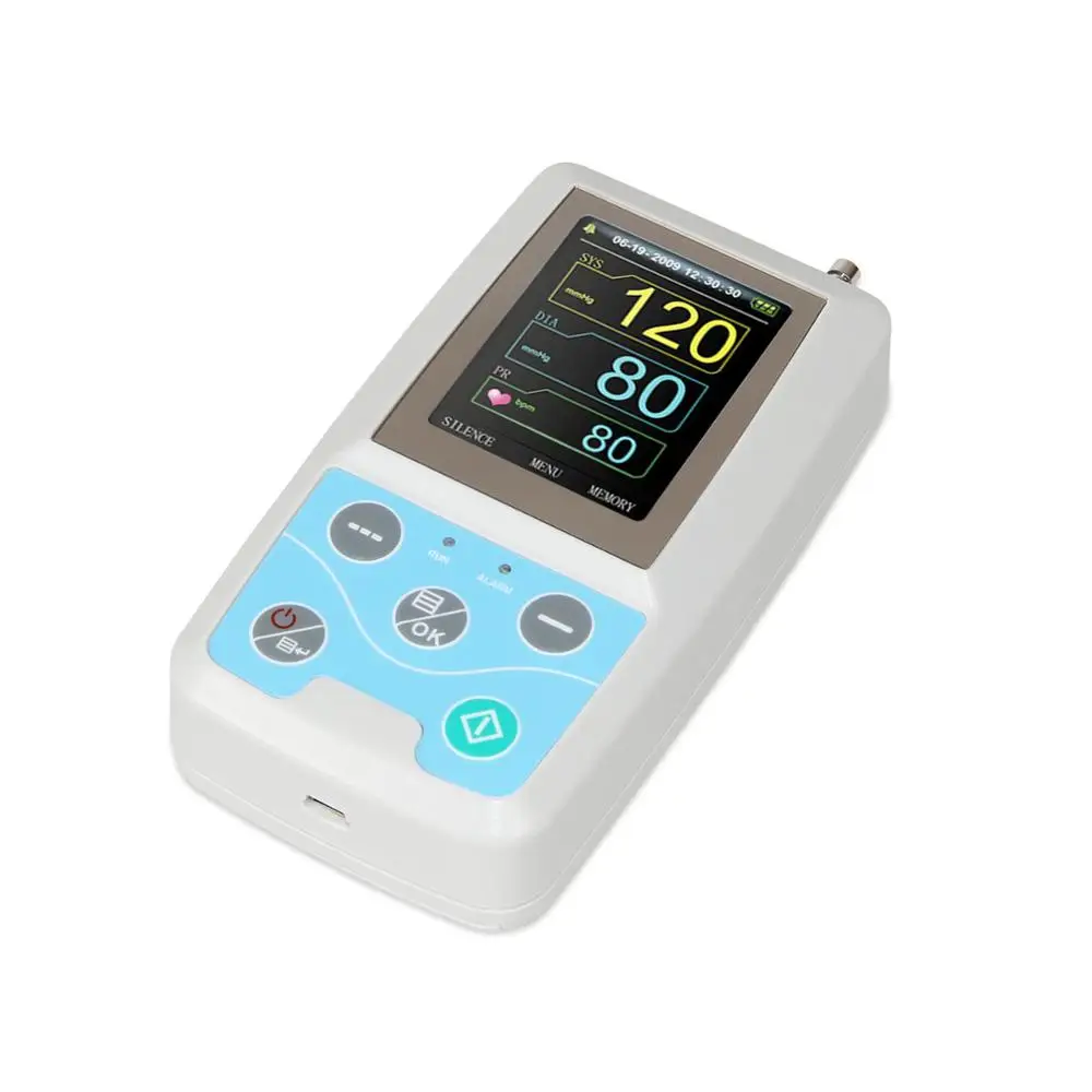FDA Arm Амбулаторный монитор кровяного давления 24 часа NIBP Holter CONTEC ABPM50 + взрослый