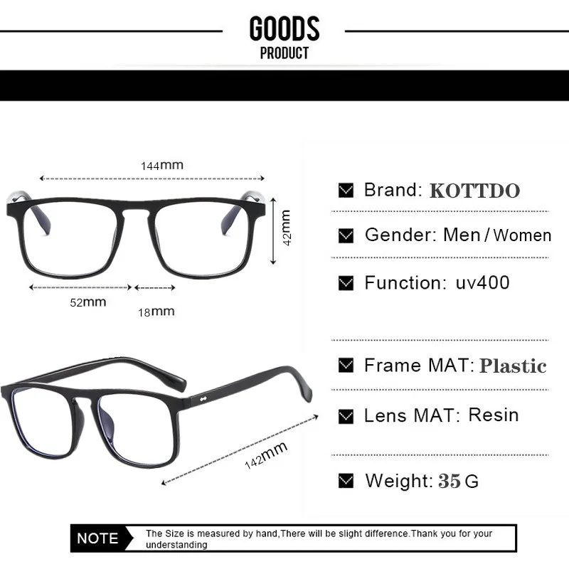 

2021 New Women Eyeglasses Men Optical Computer Glasses Anti-Blue Light Eye Glasses Square Transparent Spectacle Unisex