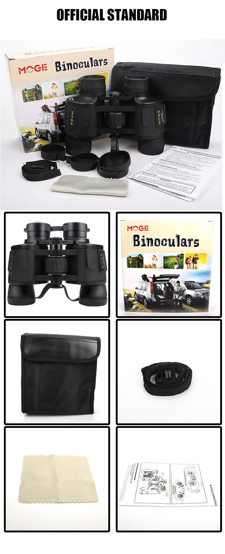 

New 8X40 Professional Powerful Binoculars Long range Large Eyepiece Telescope HD Concert Outdoor Camping Equipment