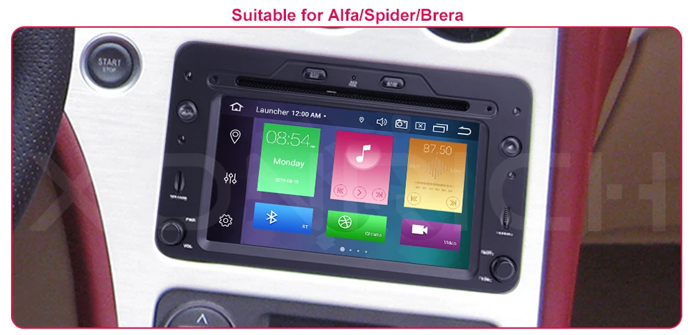 DSP 4GB 64G 2 din Android 9 автомобильный dvd-плеер Авторадио для Alfa Romeo 159 автомобиль Brera spider Sportwagon Мультимедиа gps Навигация Аудио