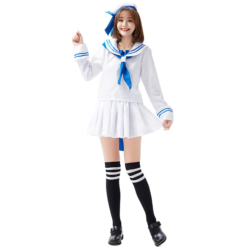 

Cute Navy Sailor Cosplay Halloween Costume For Women
