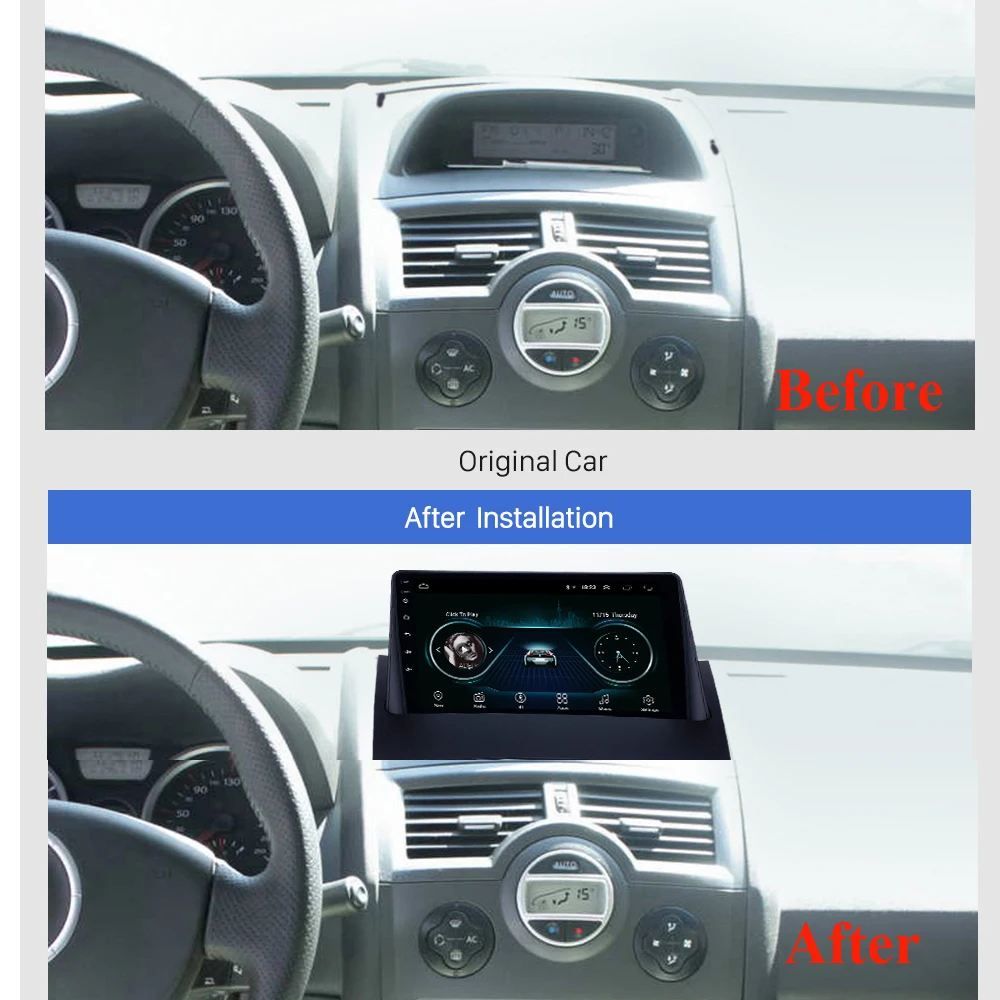 Для Renault Megane 2 2002 2009 Aftermarket Din Android автомобильный Радио Мультимедиа Видео плеер