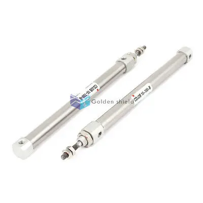 

2 шт. CDJ2B 10-100-B ход поршневой стержень двойного действия воздушный цилиндр 10 мм отверстие 100 мм