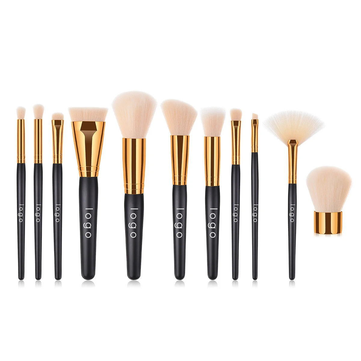 Профессиональный набор кистей для макияжа 11 шт. разместить ваш логотип кисть