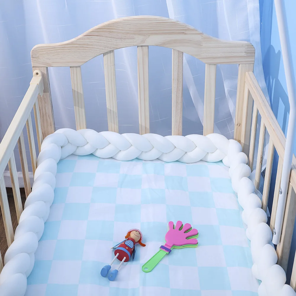 CYSINCOS 1 м 2 м 3 м детская кровать коса узел подушка для младенца Bebe защита для кроватки кроватка декор комнаты