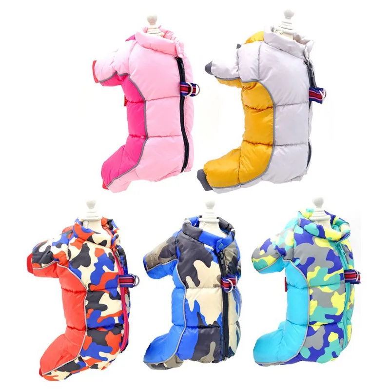 

Pet Dog Clothes Winter Warm Dog Waterproof Coat Thicken Pet Clothing For Dogs Yorkies Jumpsuit Printed Jacket Pet Supplies