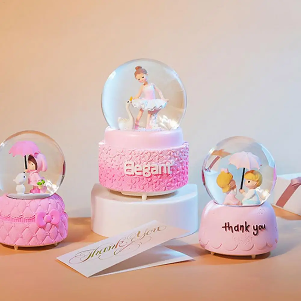 Балетная танцующая девушка день Святого Валентина Глобус стеклянная