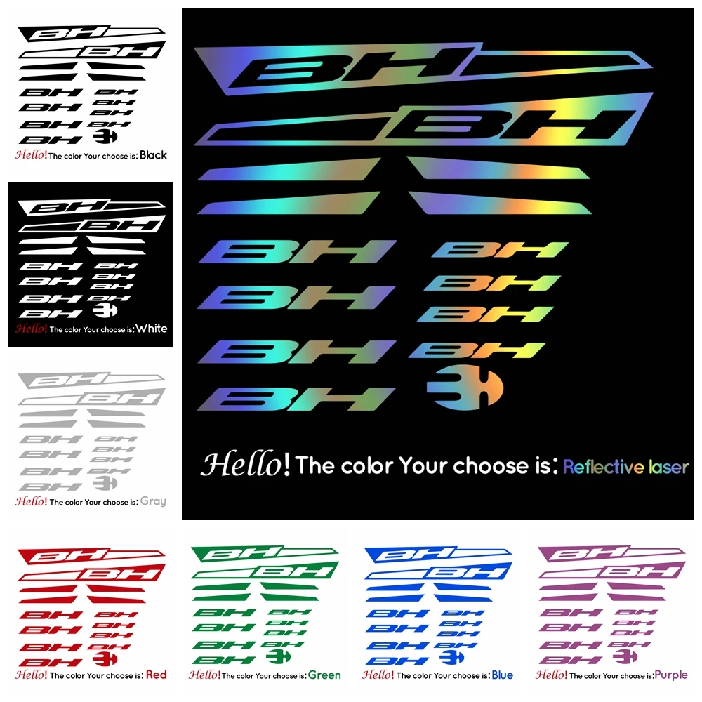 

Reflective BH Kit 6 Stickers Cinelli for Road Bike Mountain Cycling Sticker MTB Bicycle Wheels Decal Protector Parts