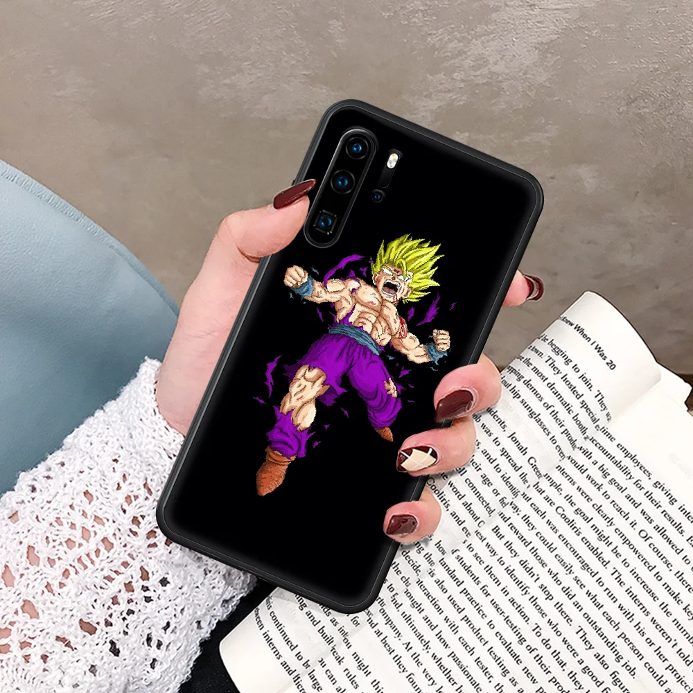 

Cute D-Dragon Ball Z Super Son Goku DBZ Phone Case For Huawei P Mate Smart 10 20 30 40 Lite Z 2019 Pro black Waterproof Trend