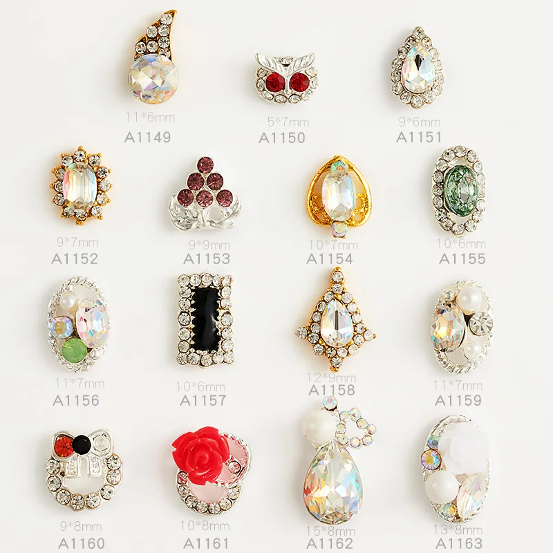 

20 шт./лот Высокое качество Новый сплав Различные Формы Жемчуг горный хрусталь цветок украшение в форме металла алмаз своими руками материал...