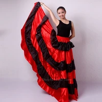 women spanish flamenco costume dance skirt stage performance competition big swing dress gypsy style ballet bullfight costumes