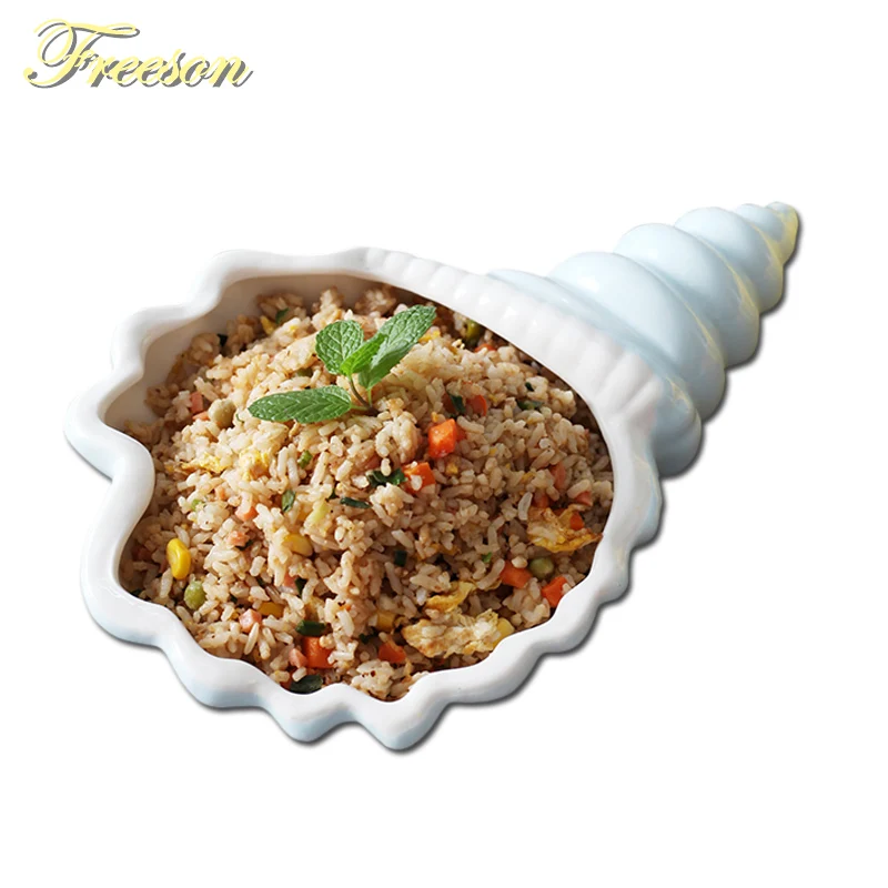 

Creative Conch Porcelain Snack Plate Fruit Plate Cake Plate Candy Plate Salad Plate Ceramic Tableware Decoration Tableware