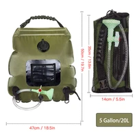 camping water bags 20l hiking solar shower bag heating camping shower climbing hydration bag hose switchable shower head