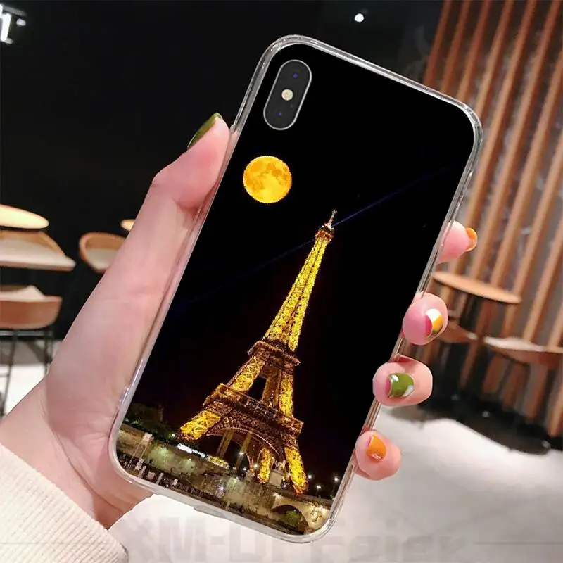 Viviana Moon starry sky buildings Soft Phone Case For iphone 6 6s plus 7 8 X XS XR MAX 11 pro Pro Max Cover | Мобильные телефоны и