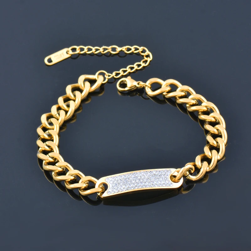 

SINLEERY Cuba Rectangle Stainless Steel Big Thick Bracelet For Men Women Punk Bangle Vintage Bracelet SL135 SSK